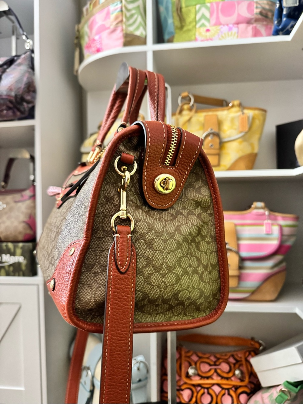 Coach Millie Colorblock Satchel - Picture 2 of 10